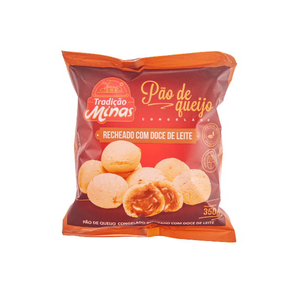 Pão de Queijo Tradição Minas Recheado com Doce de Leite