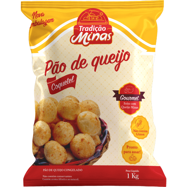 Pão de Queijo Tradição Minas Gourmet Coquetel 